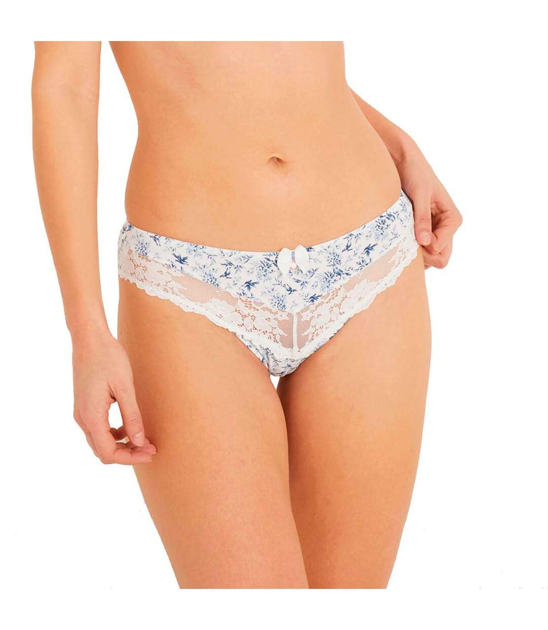 Slip grande taille bleu Colombe