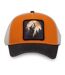 Casquette trucker semi curved avec filet et écusson animal Wolf Hatfield-1
