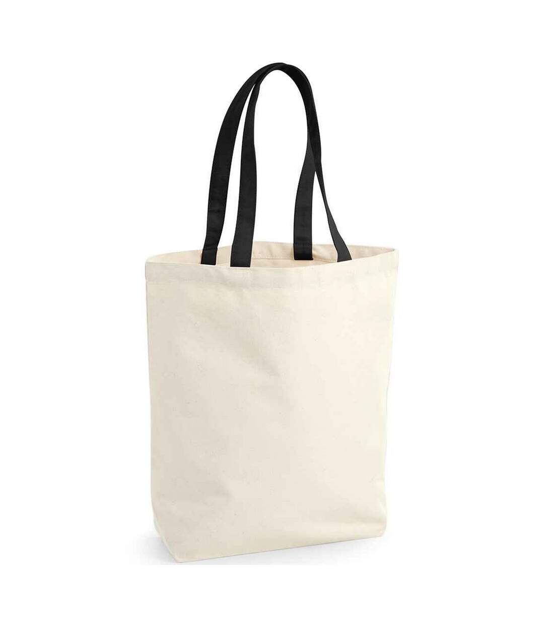Camden Cotton Fairtrade Tote Bag One Size Natural Black Westford Mill-1