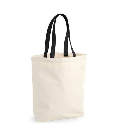 Camden Cotton Fairtrade Tote Bag One Size Natural Black Westford Mill