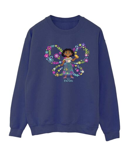 Disney - Sweat ENCANTO MIRABEL BUTTERFLY - Femme (Bleu marine) - UTBI16836