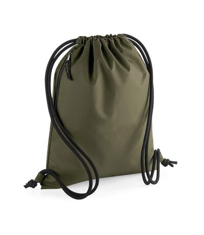 Sac à cordon taille unique vert kaki Bagbase