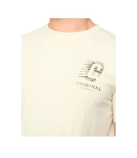 T-shirt Winchamp Homme Beige Crosshatch