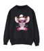 Disney Sweat Femme/Ladies Lilo & Stitch Angel Reindeer Sweatshirt (Noir) - UTBI23040-1