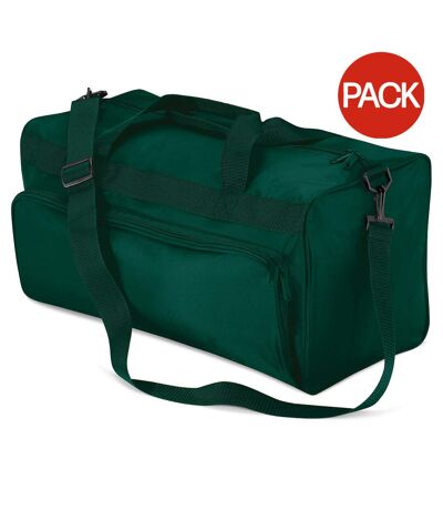 Lot de 2  34 litres taille unique vert bouteille Sac de voyage Quadra