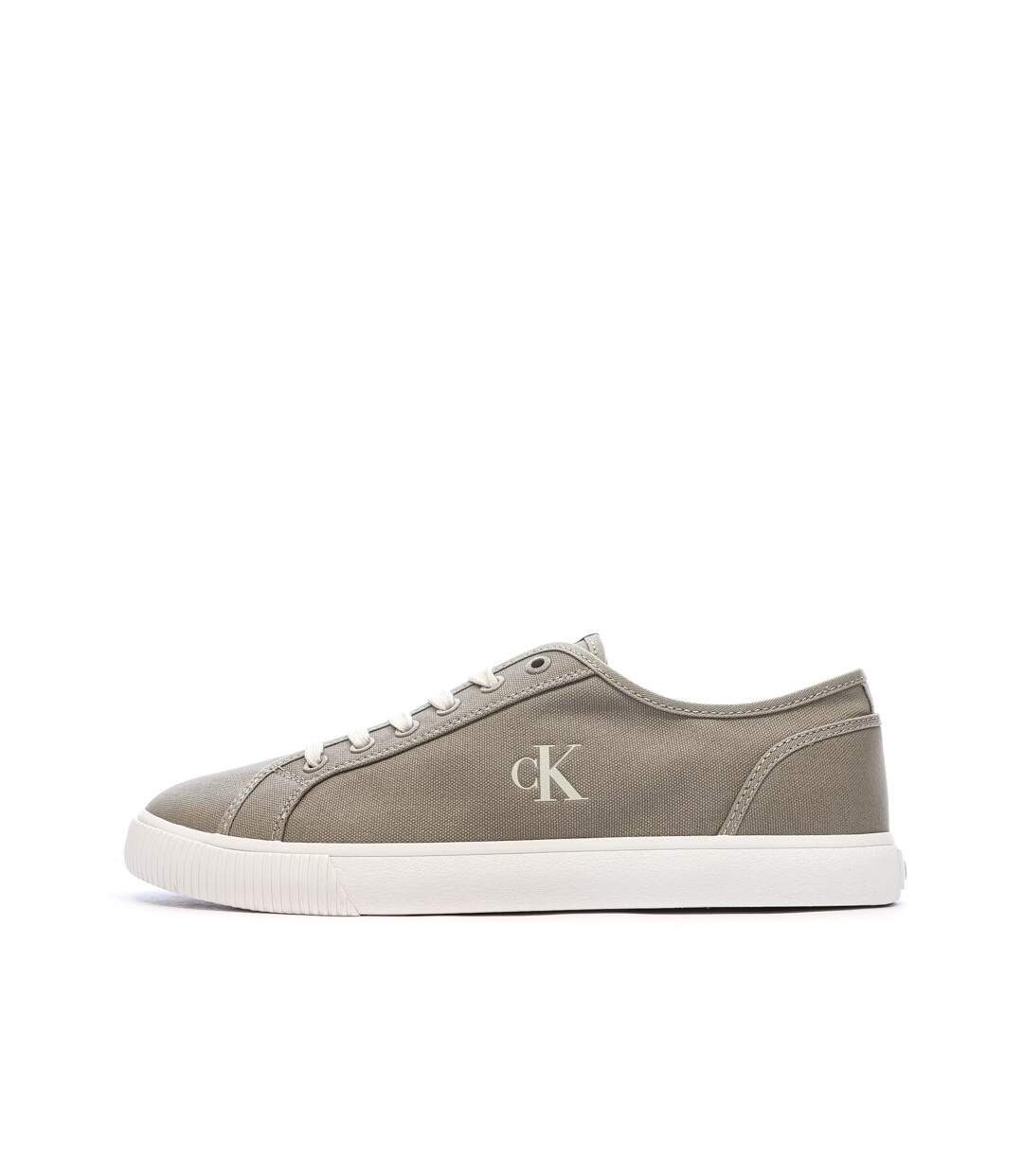 Baskets beiges homme calvin klein jeans ess vulc low-1