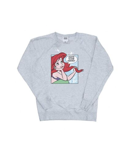 Disney Princess Womens/Ladies Ariel Pop Art Sweatshirt (Heather Grey)