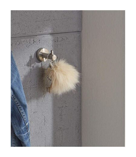 Patère en Inox 1 Crochet 7cm Argent