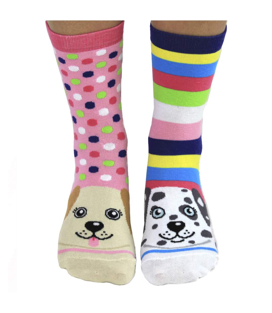 6 Pack Ladies Puppy Dog Novelty Odd Socks in Gift Box-4