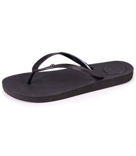 Isotoner Tongs femme tige paillettes