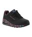 Baskets Uno Loving Love Femme Noir Skechers-1