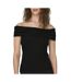 T-Shirt noir femme jdy fransiska 15344028 - l-1