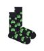 1 Pack Mens & Ladies Cotton Black Frog Design Socks-1