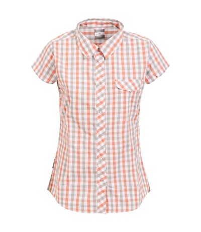 Trespass Womens/Ladies Tilley Short Sleeve Casual Checked Shirt (Blush Check) - UTTP3501