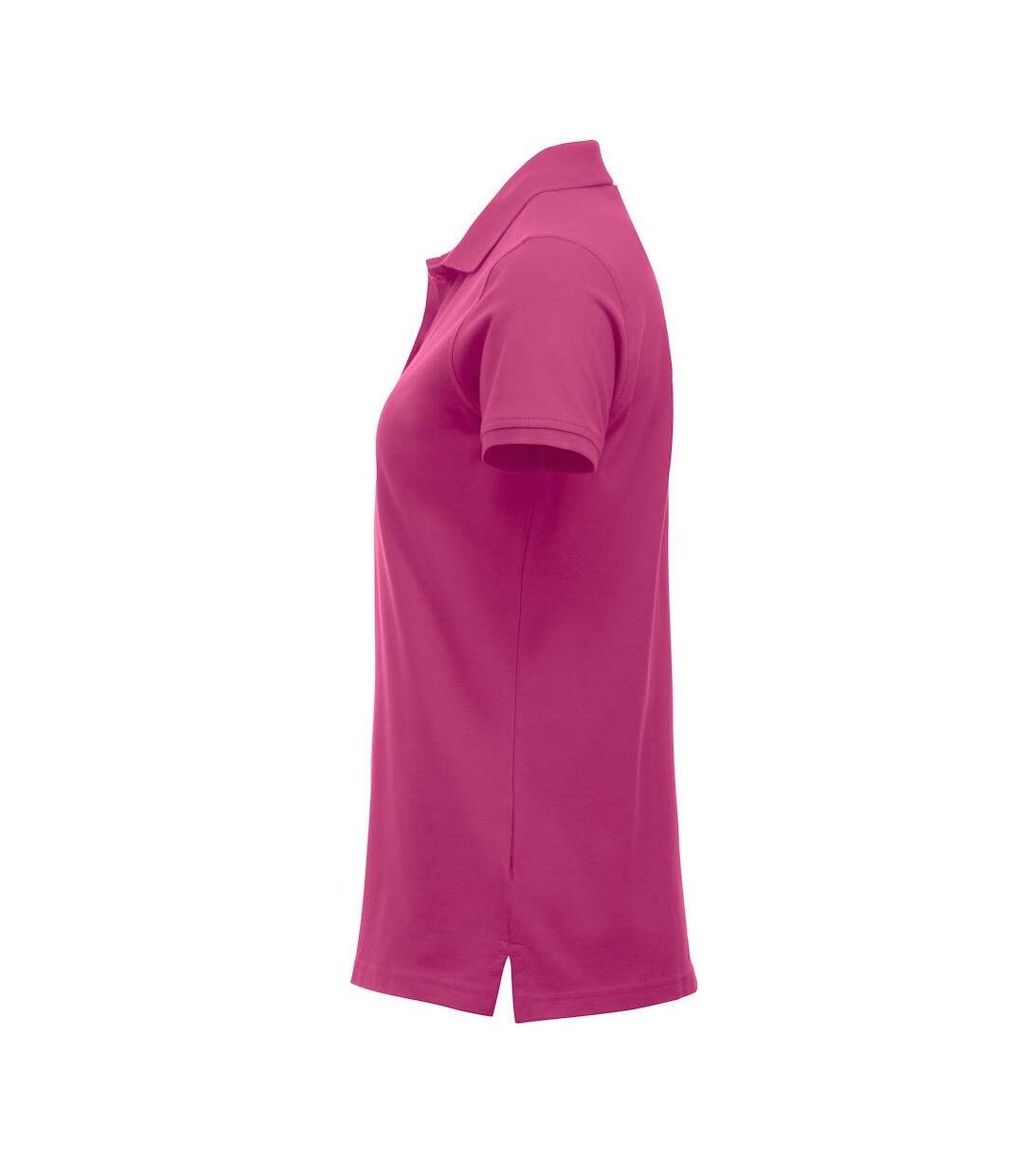 Polo marion femme rose cerise vif Clique-3