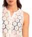 Robe de plage transparente sans manches Beach Flowers Admas-4
