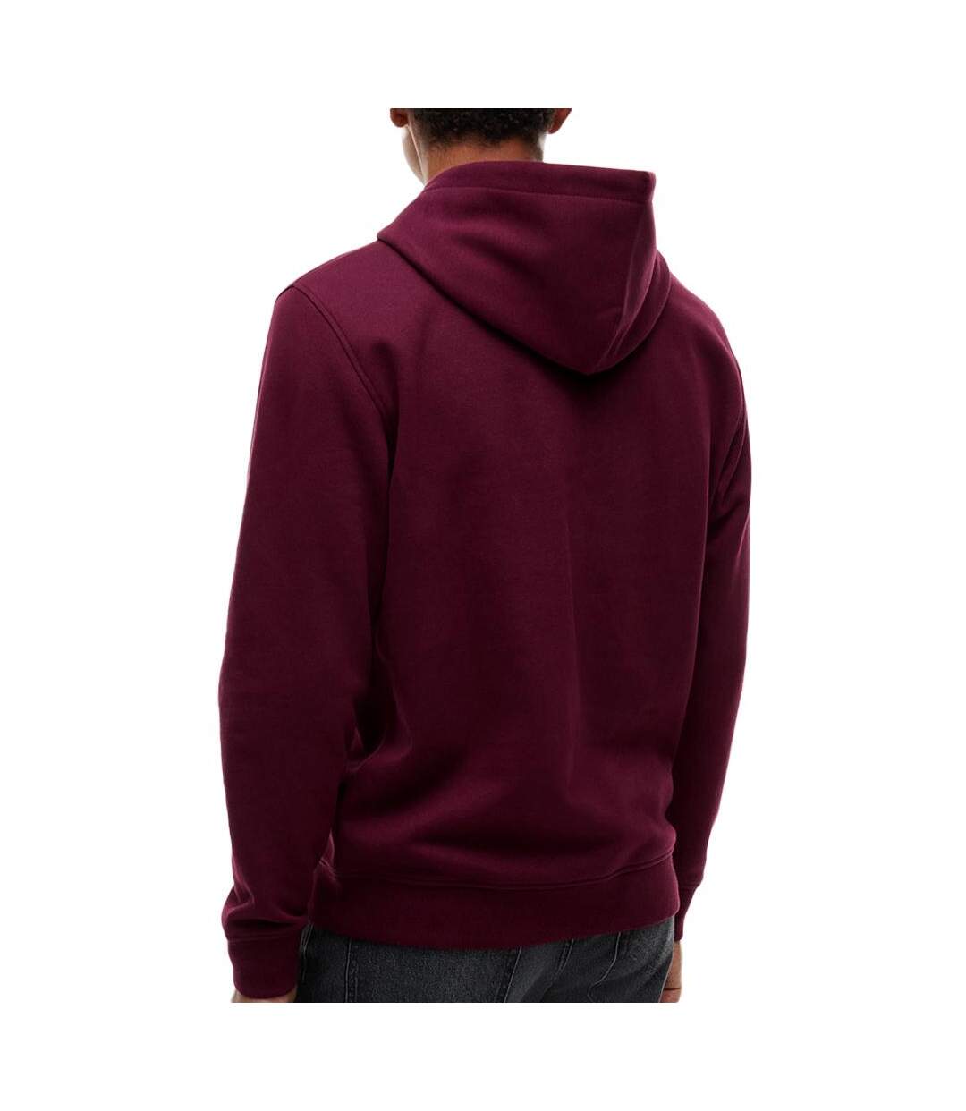 Sweat bordeaux homme tommy hilfiger washed dm0dm20746-2