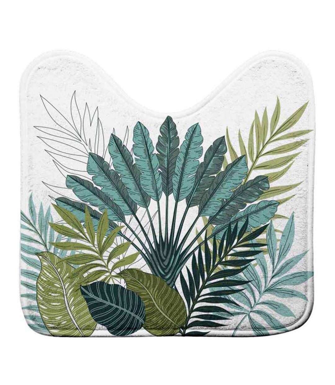 Tapis WC Imprimé Panazio 45x45cm Vert-1
