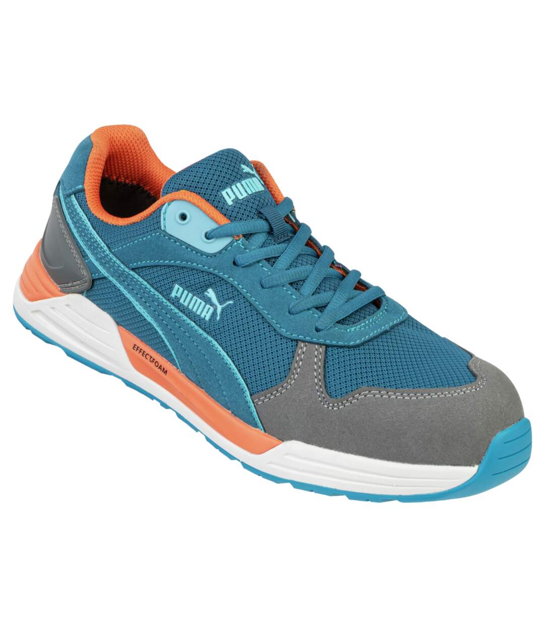 Baskets de sécurité S1P ESD HRO SRC Puma Frontside bleues-1