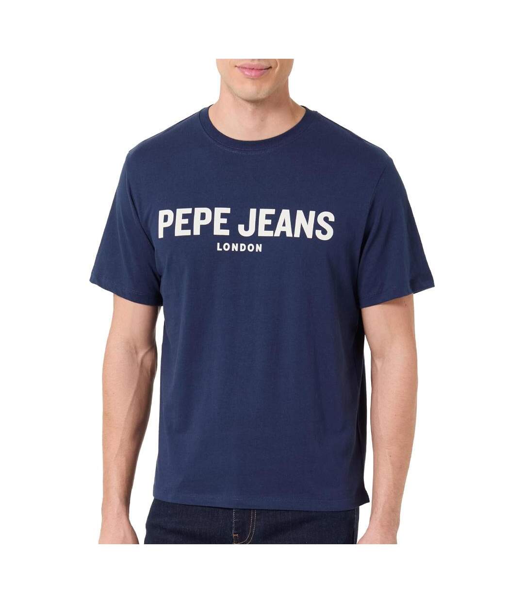 T-Shirt marine homme pepe jeans pjl m nds-1