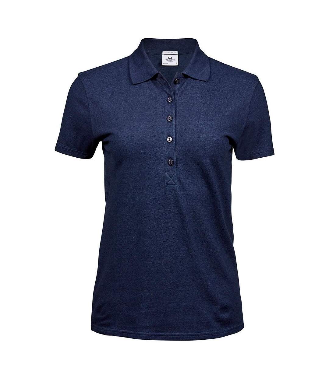 Polo manches courtes - Femme - 145 - bleu denim-1