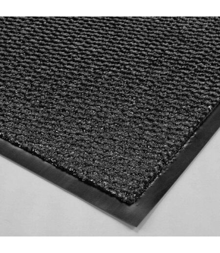 Tapis d'Entrée Anti-Poussière Julius 80x120cm Noir & Gris