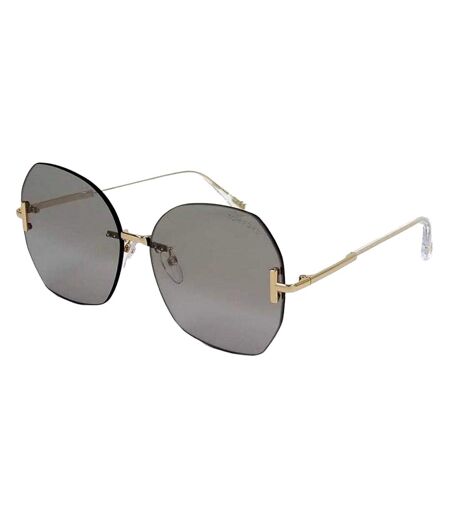 Womens/ladies Round Sunglasses One Size Gold Dark Grey Tom Ford