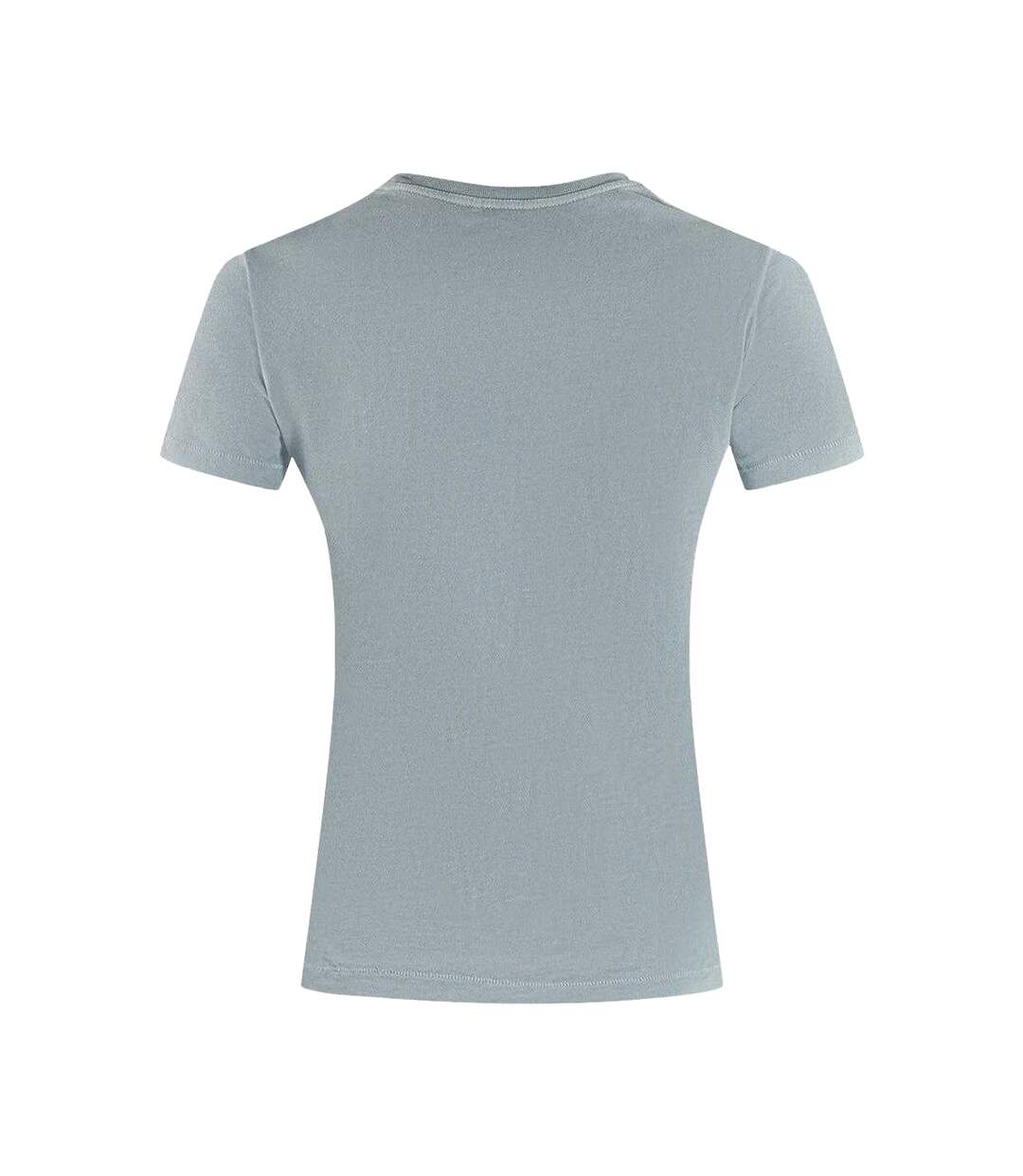 Unisex Adult Brand Logo T-shirt Blue Parajumpers-2