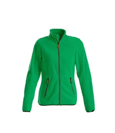 Womens/ladies Speedway Fleece Jacket Fresh Green Printer