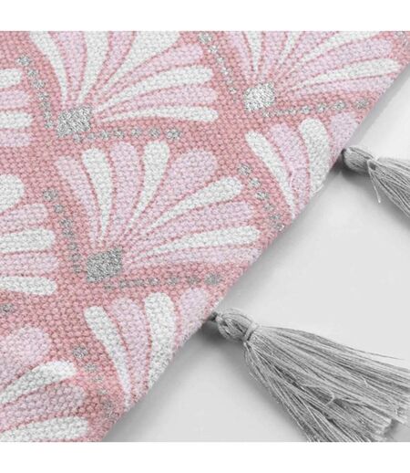 Tapis Déco à Pompons Art Chic 50x80cm Rose