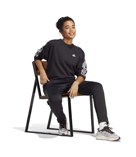 Sweat Motif/style 3 Rayures Studio Lounge Femme Noir Blanc Adidas