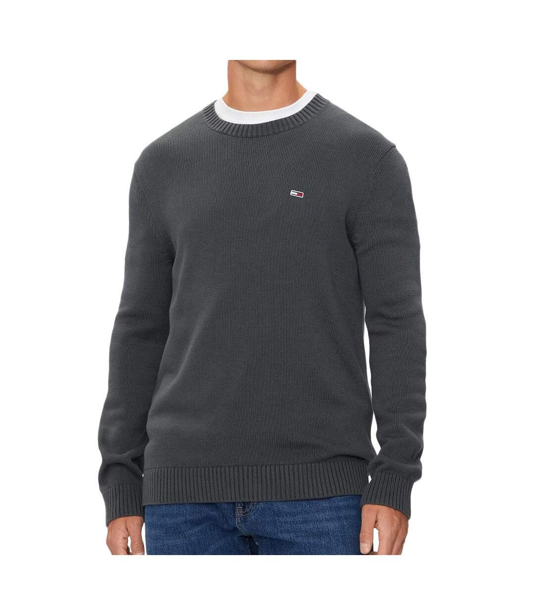 Pull Gris Homme Tommy Jeans Essentials - L-1