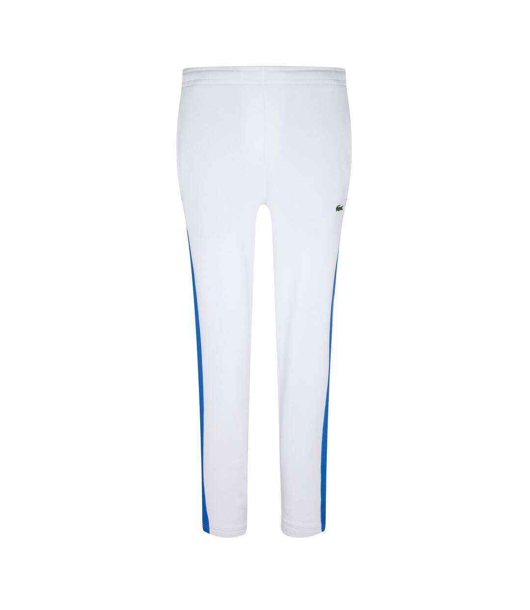 Mens stripe tracksuit bottoms white Lacoste-1