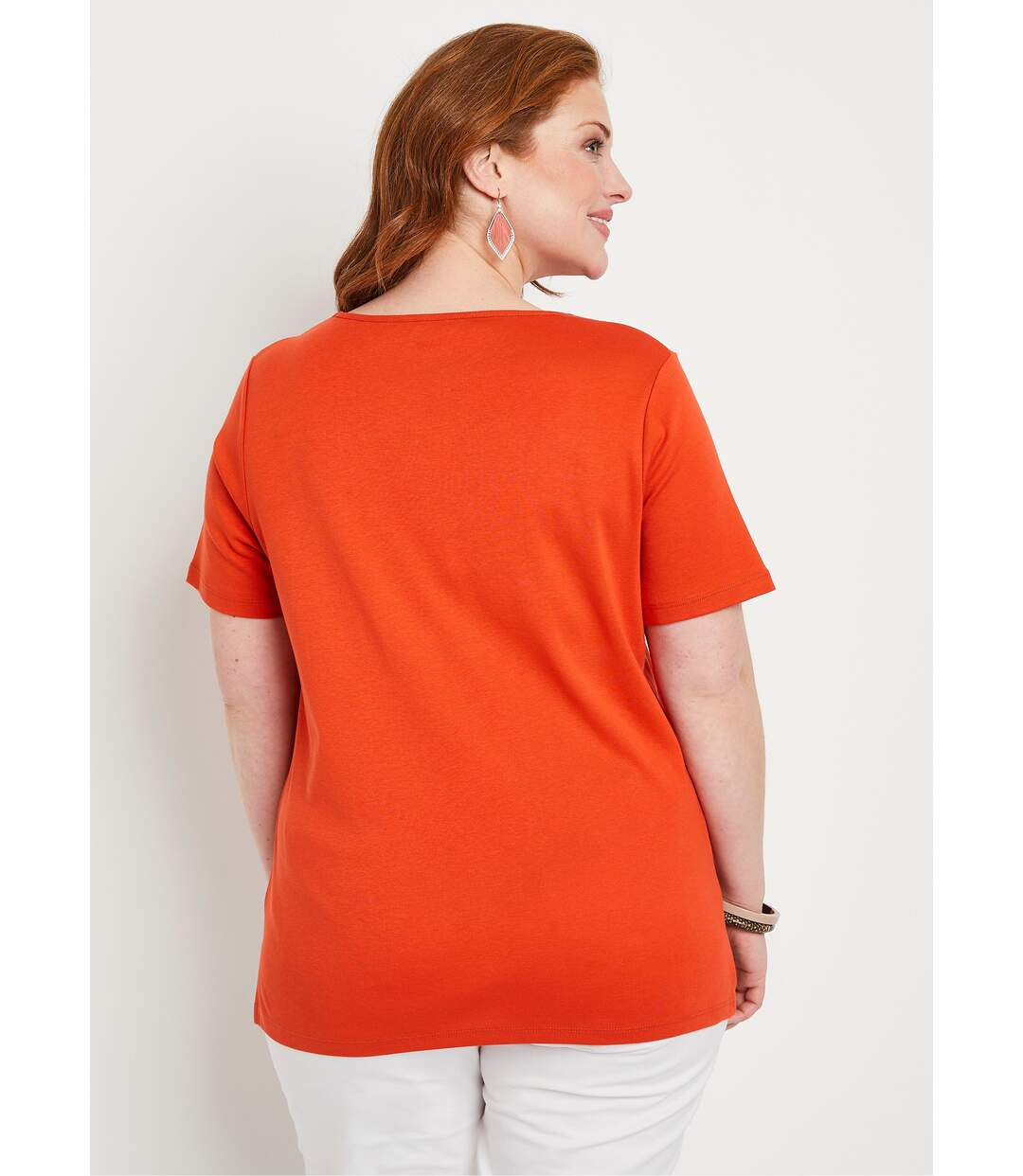 T-shirt droit long manches courtes-2