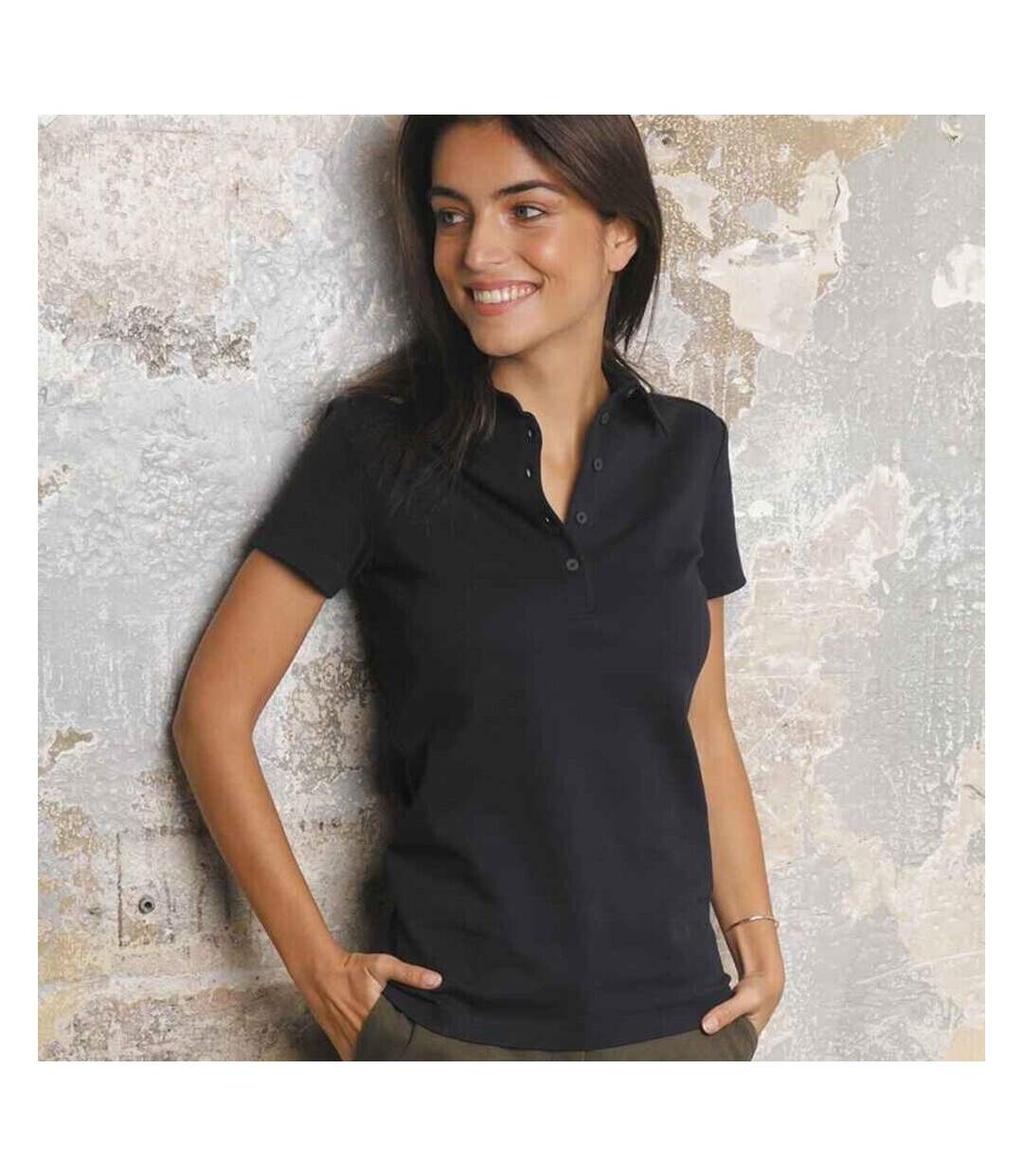 Polo owen femme noir NEOBLU-4