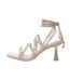 Talons Hauts Style Lanières Femme Crème Where´s That From-2
