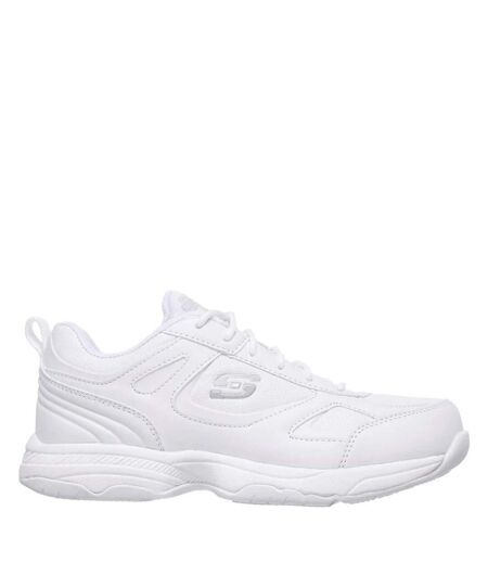 Womens/ladies dighton-bricelyn sr leather relaxed fit safety shoes white Skechers