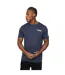 Mens Simtanks T-shirt Navy Crosshatch-4