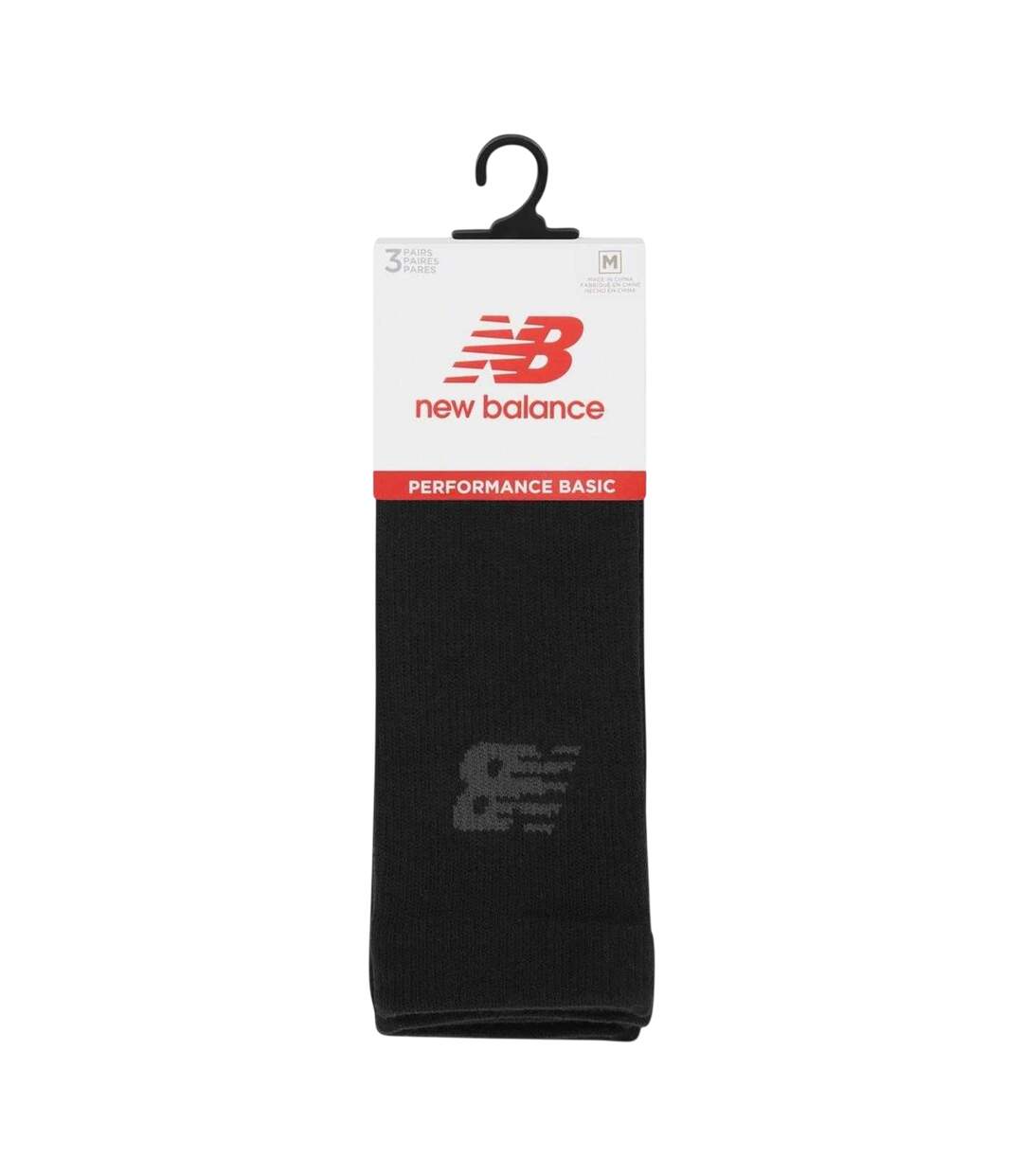 Lot De 3  Chaussettes Motif/style Logo Adulte Noir New Balance-2