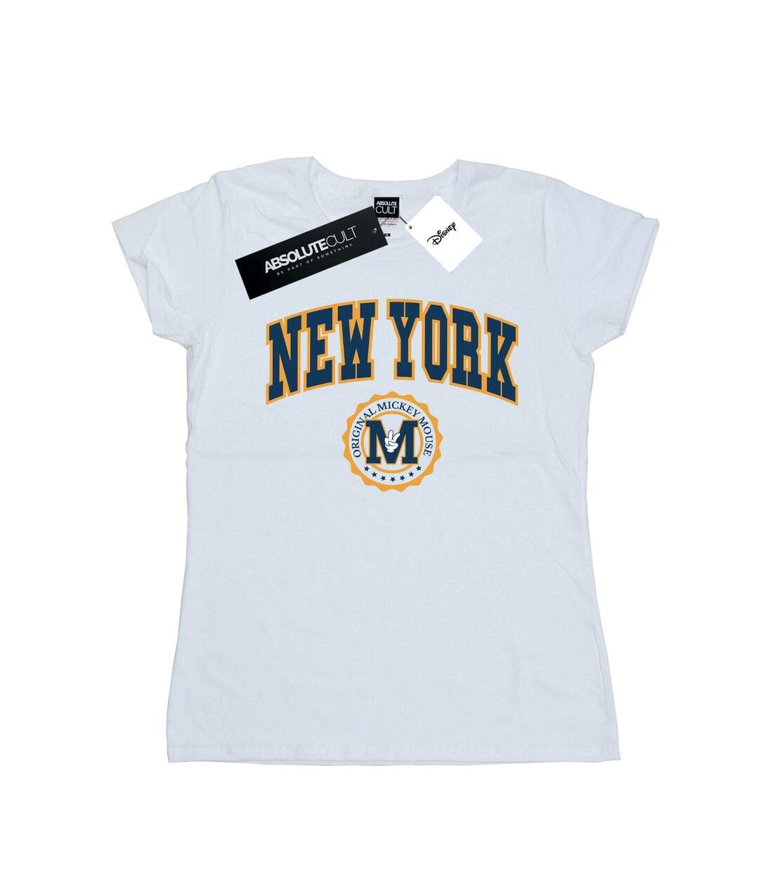 Disney Femme/Les femmes Mickey Mouse New York Seal - T-shirt en coton (Blanc) - UTBI33008-1