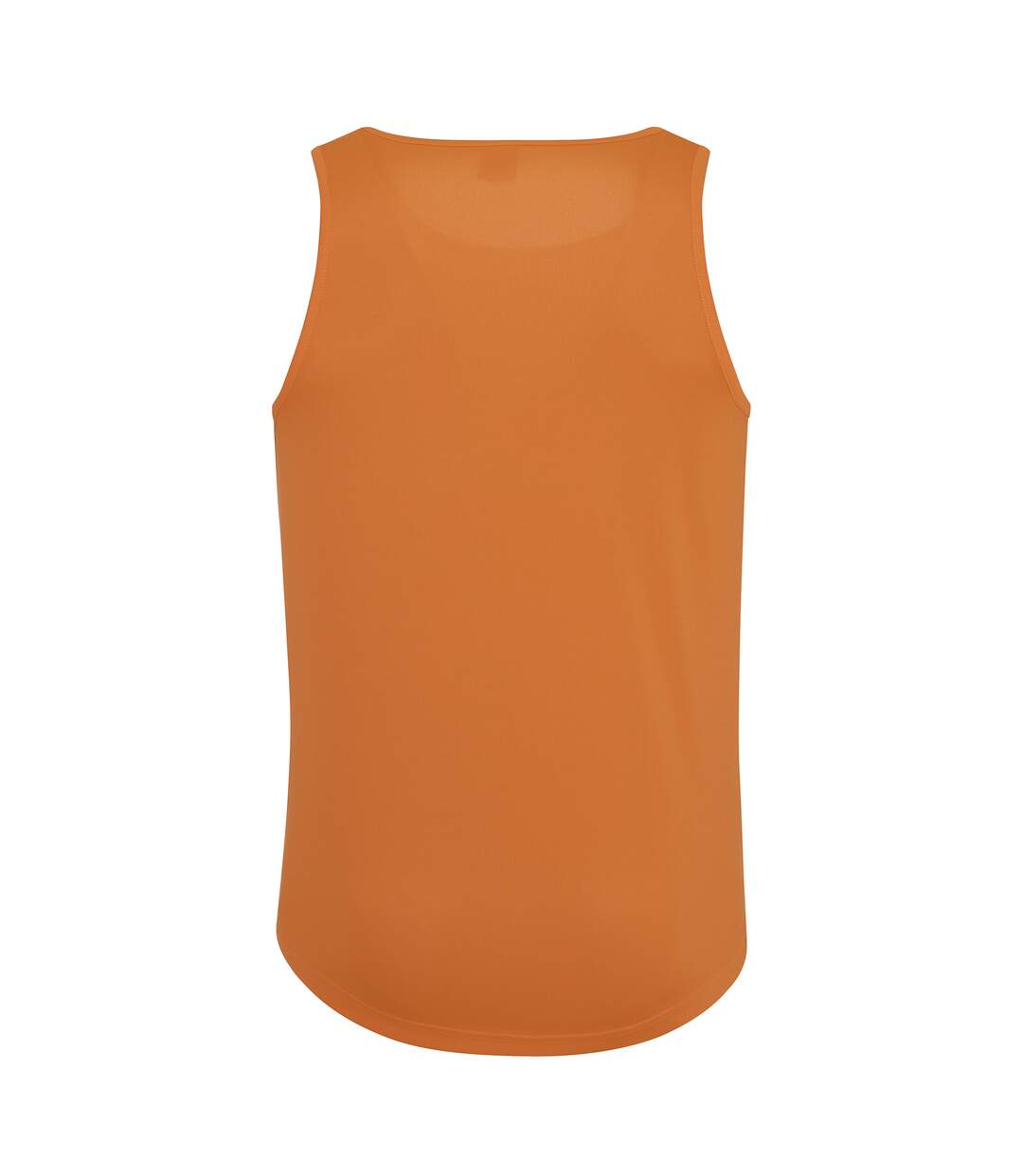 Just Cool Mens Sports Gym Plain Tank/Vest Top (Electric Orange)