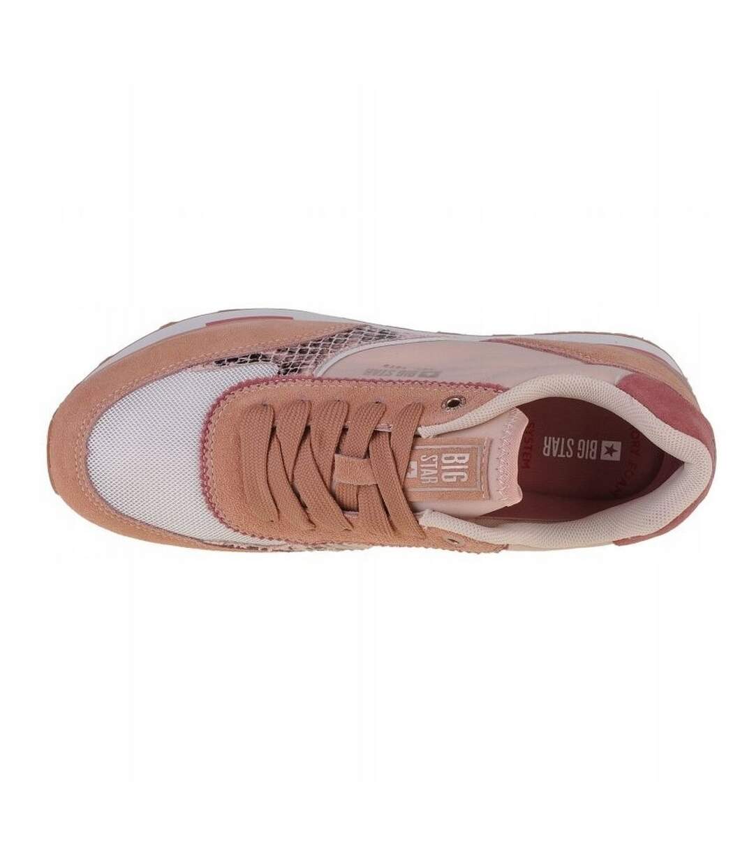 Baskets Motif/style Logo Femme Rose Big Star-3