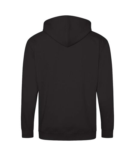 Sweatshirt À Capuche Et Fermeture Zippée Homme Noir Profond Awdis
