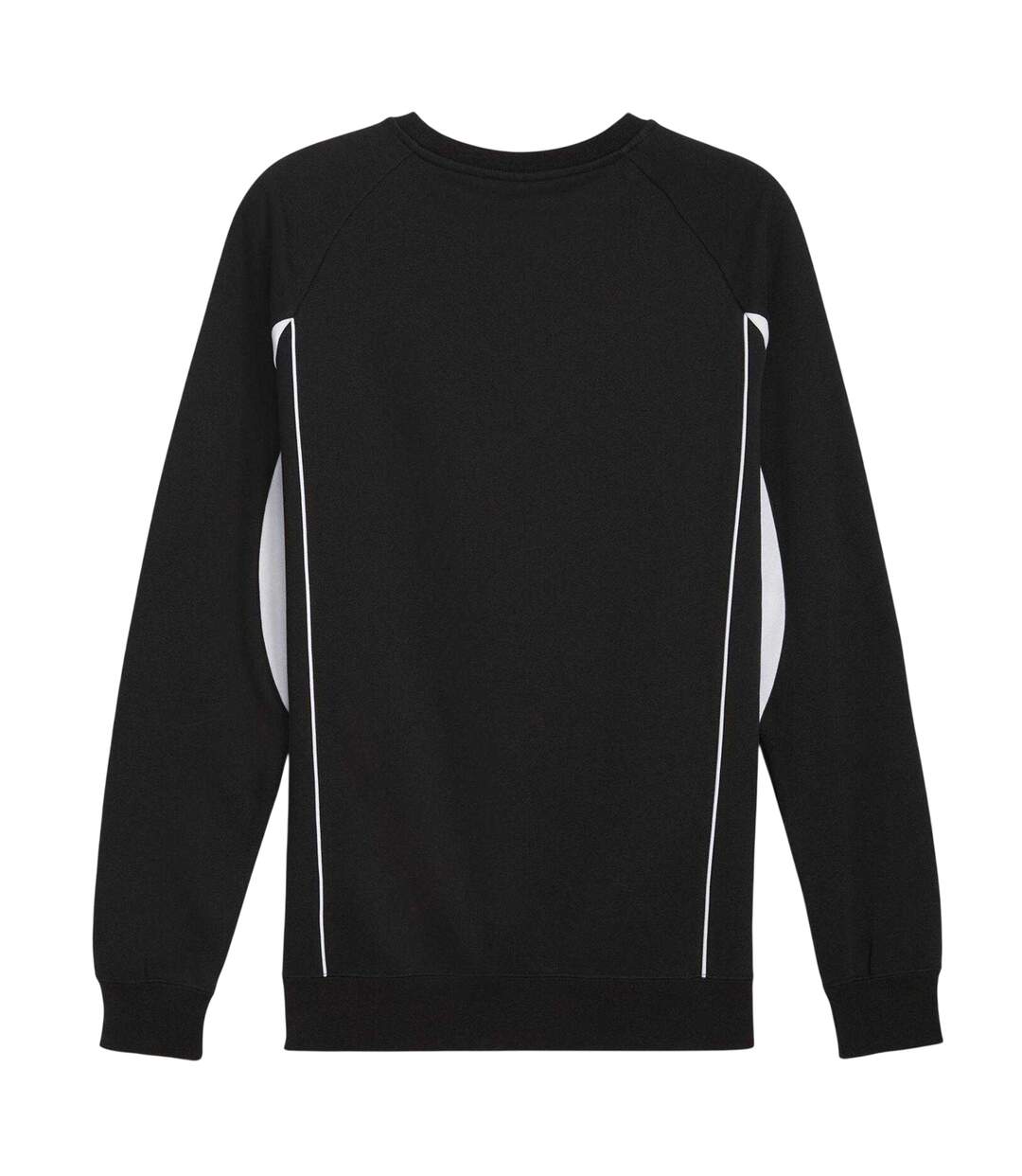Mens Logo Crew Neck Sports Sweatshirt Black Puma-3