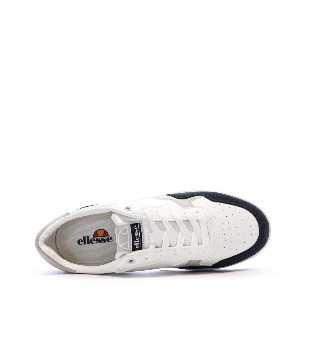 Baskets blanches/marines homme ellesse pansit-4