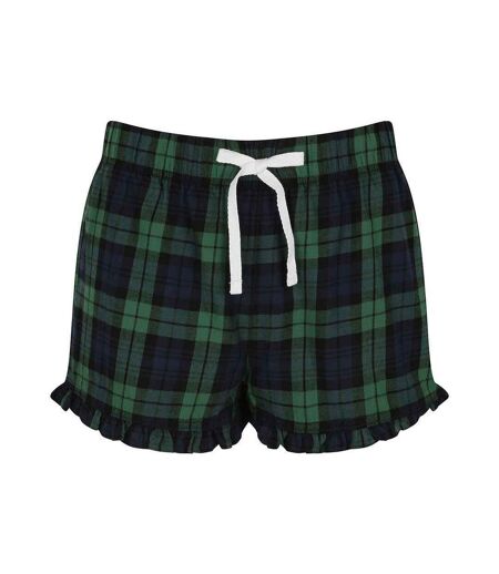 Short tartan femme bleu marine / vert SF SF