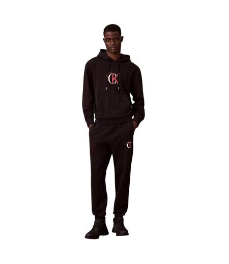 Sweat À Capuche Motif/style Logo Homme Noir Calvin Klein