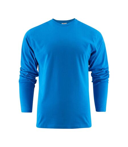 Unisex Adult Heavier Pro Long-sleeved T-shirt Ocean Blue Printer