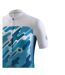 Maillot De Cyclisme Motif/style Logo Arya Femme Blanc Turquoise Vif Bicycle Line-3