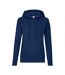 Classic lady fit hooded sweatshirt navy Fruit of the Loom